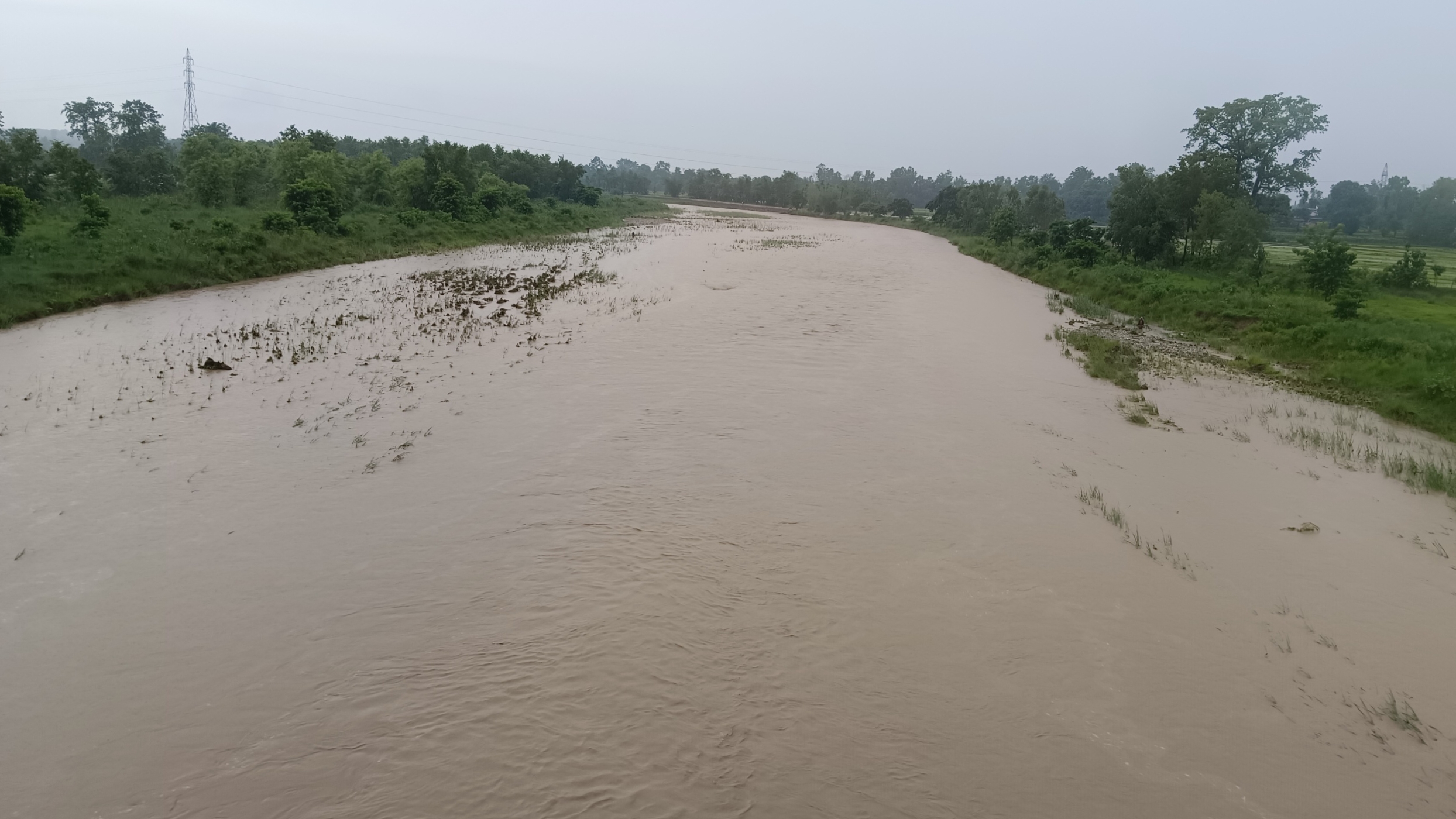 कञ्चनपुरको हनुमाननगरमा भारी वर्षा, चौधर खोलामा बहाव बढ्न सक्ने