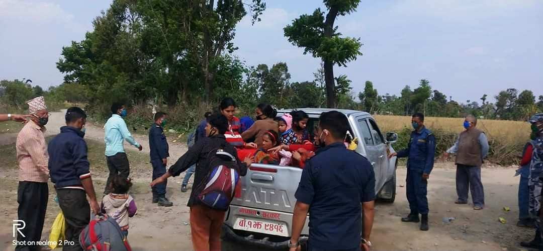 भारतीय जंगलमा अलपत्र सयौँ नेपालीको १२ घण्टापछि उद्धार