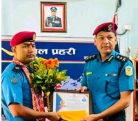 कञ्चनपुरका प्रहरी निरीक्षक वीरेन्द्रसिंह थापा साउन महिनाको उत्कृष्ट प्रहरी घोषित