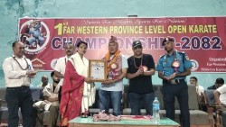 पत्रकार ऐश्वर्या कुँवरलाई खेलकुदमा योगदान पुर्‍याएको भन्दै सम्मान