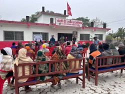 बेलौरी ७ मा भलमन्सा, पधना, चौकीदार, द्वन्द्वपीडित तथा अपाङ्गता भएका व्यक्तिहरूलाई कम्बल वितरण