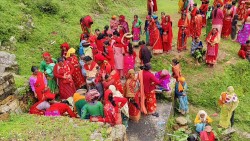 गौरा पर्वको दोस्रो दिन : बिरुडा धोएर न्वालाकी गौरा मनाइयो