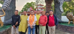 पूर्वमन्त्री देउवाद्वारा कालिका मन्दिर अवलोकन: अतिथि गृह निर्माणमा सहयोगको प्रतिबद्धता