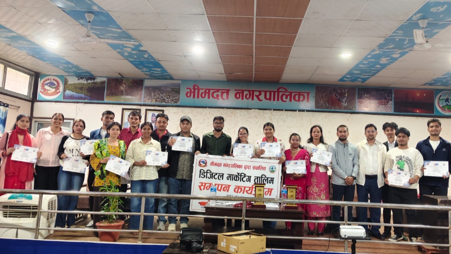 भीमदत्तमा डिजिटल मार्केटिङ र एआई तालिम सम्पन्न