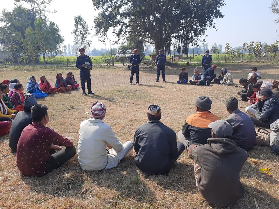 कञ्चनपुरको बेलडाँडीमा लागु औषध नियन्त्रण सम्बन्धी जनचेतनामूलक कार्यक्रम