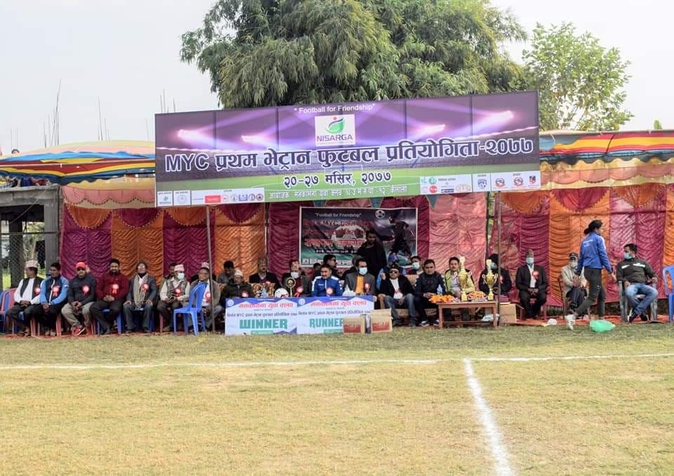 निसर्ग प्रथम भेट्रान फुटबल प्रतियोगितामा कैलारी गाउँपालिका च्याम्पियन