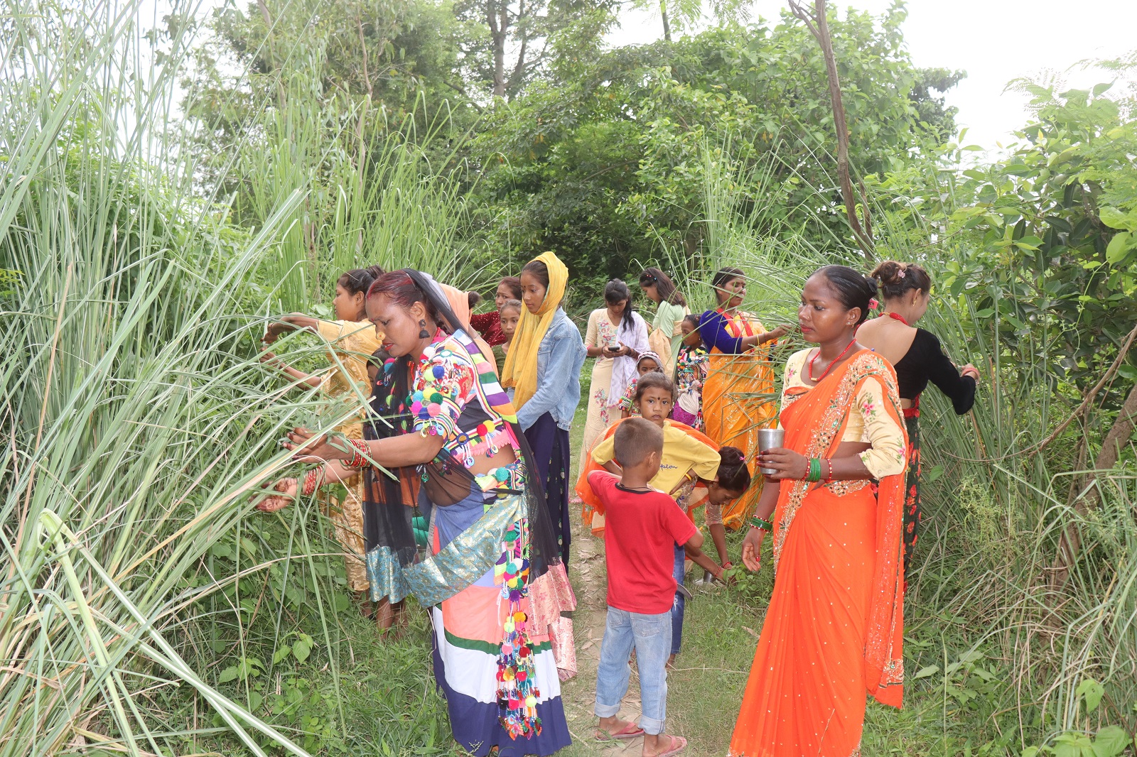 रानाथारु समुदायका महिलाहरूले मनाए तीज पर्व