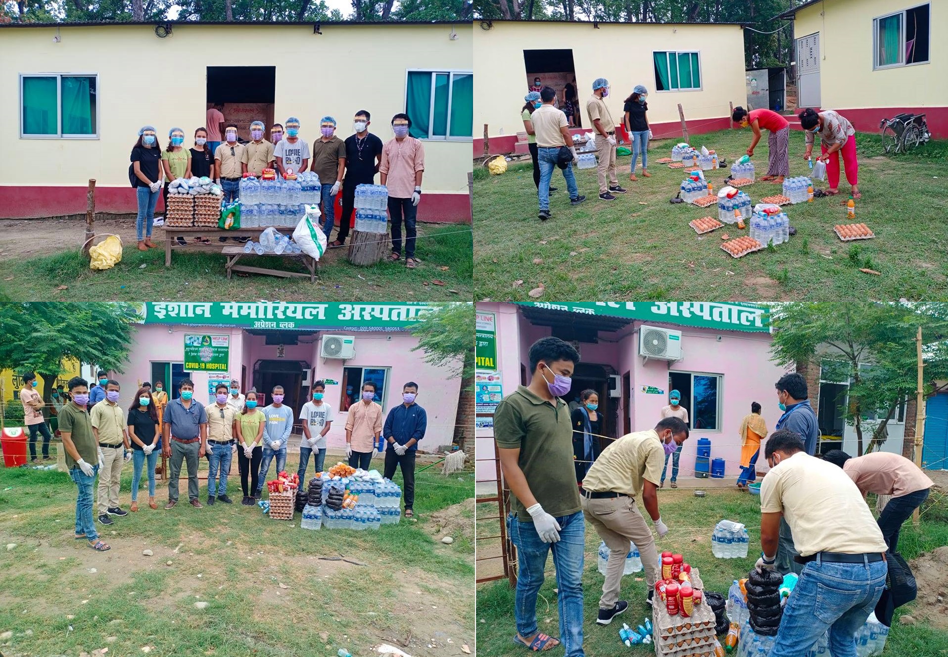 साथीको स्मृतिमा कोभिड अस्पतालमा उपचाररत बिरामीहरूलाई खाद्यान्न तथा स्वास्थ्य सामग्री वितरण