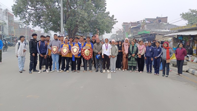 बेलौरी : १६औँ नगर स्तरीय राष्ट्रपति रनिङ शिल्ड छनोट प्रतियोगिताको उपाधि शान्ति माविलाई