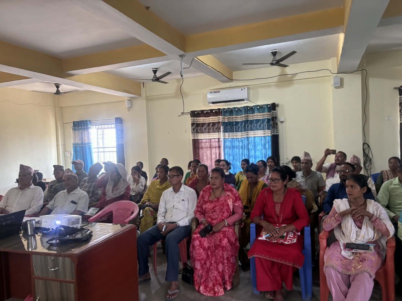 बेलडाँडीमा मानसिक स्वास्थ्य प्रवर्द्धन तथा आत्महत्या रोकथाम अभियान