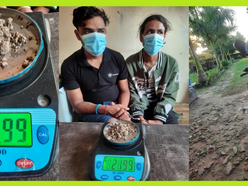 लागु औषध सहित दुई जना पक्राउ