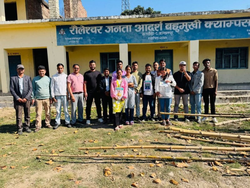 रौलेश्वर जनता आदर्श बहुमुखी क्याम्पस बेलडाँडीमा नेविसंघको प्यानल विजयी