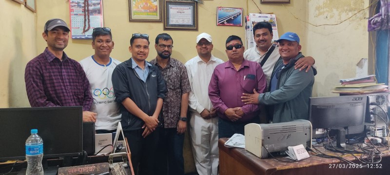 क्रियाशील पत्रकारहरूको होली : केही रकम बिरामी तथा घाइते सहकर्मीलाई पनि