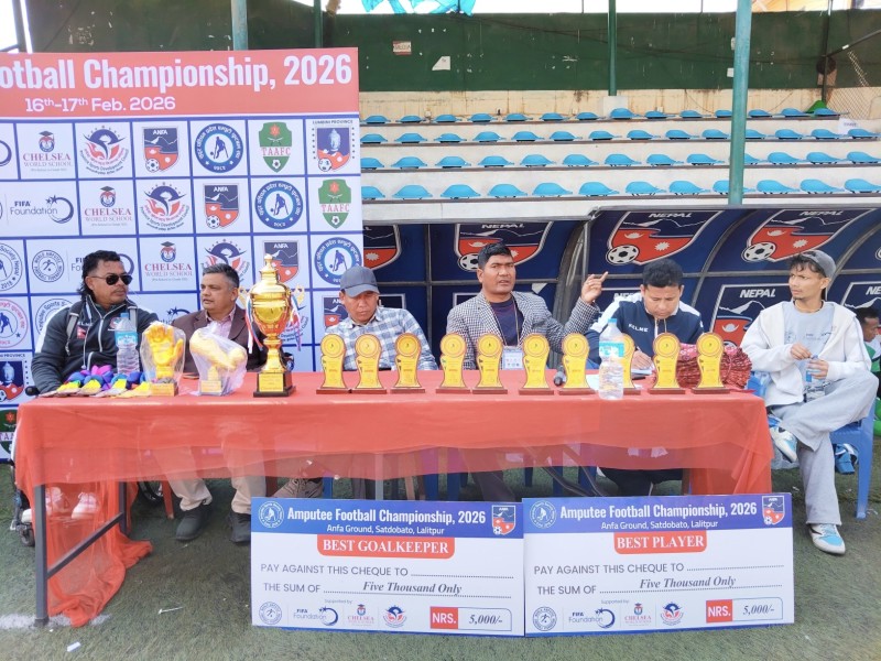 एम्पुटी फुटबल च्याम्पियनसिपको उपाधिका लागि आज सुदूरपश्चिम र नेपाल आर्मी भिड्ने