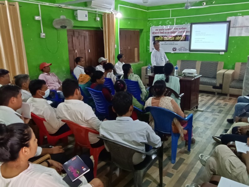 लालझाडी : ‘पढ्दै कमाउँदै विद्यार्थी तथा युवा उद्यमशीलता विकास परियोजना’ को प्रगति समीक्षा