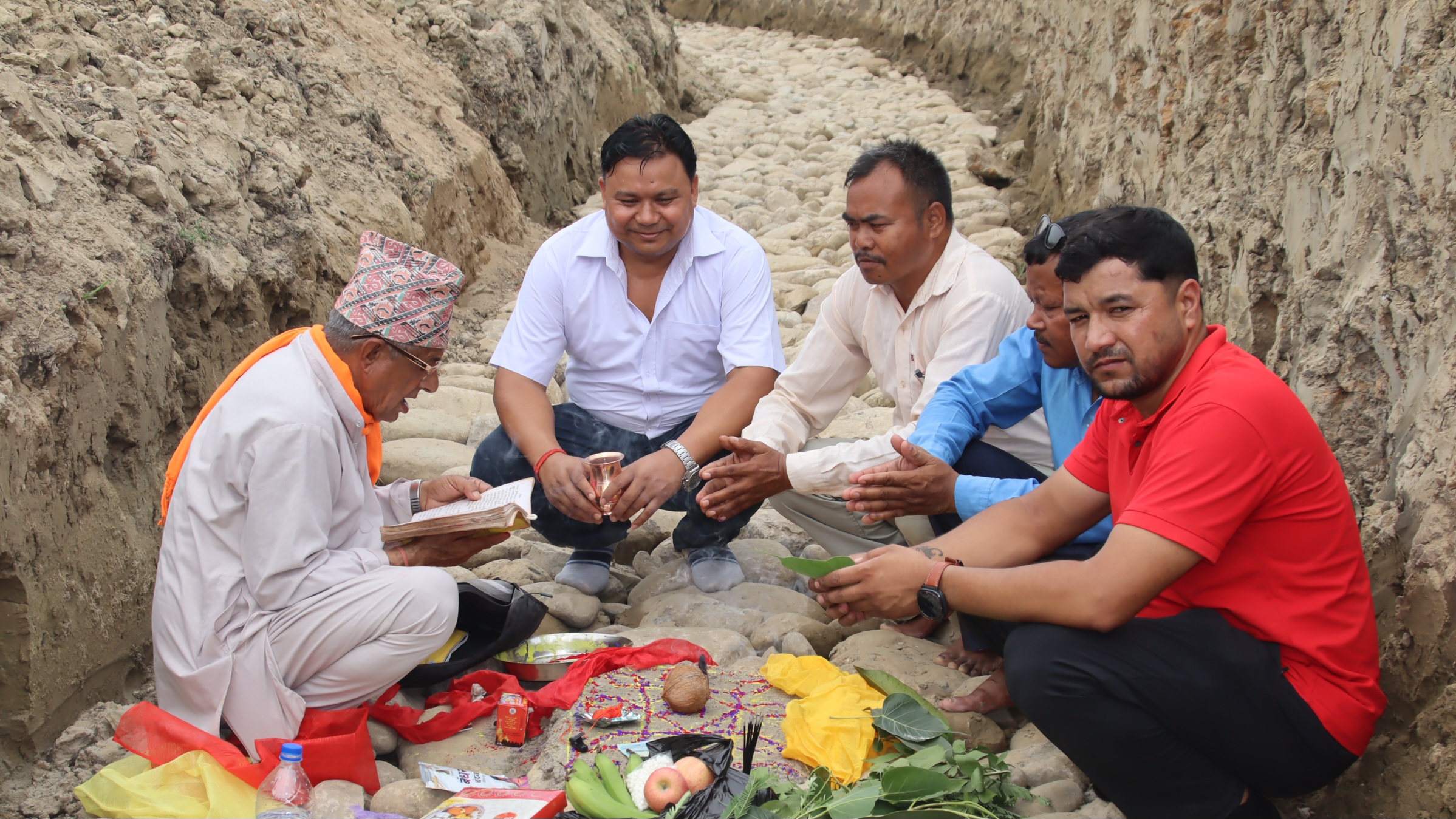 बन्धातालमा ५ करोड ४३ लाखका संरचना निर्माण सुरु ; नगर प्रमुख चौधरीद्वारा शिलान्यास