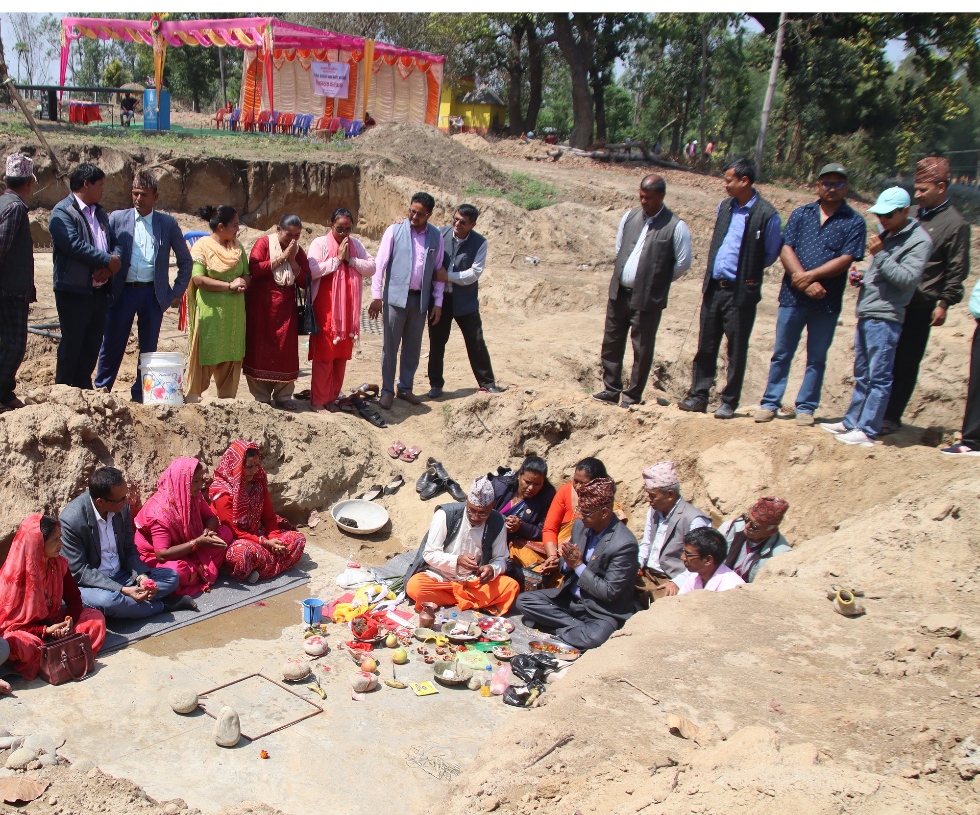 बेलडाँडीमा १५ शय्याको अस्पताल भवनको शिलान्यास